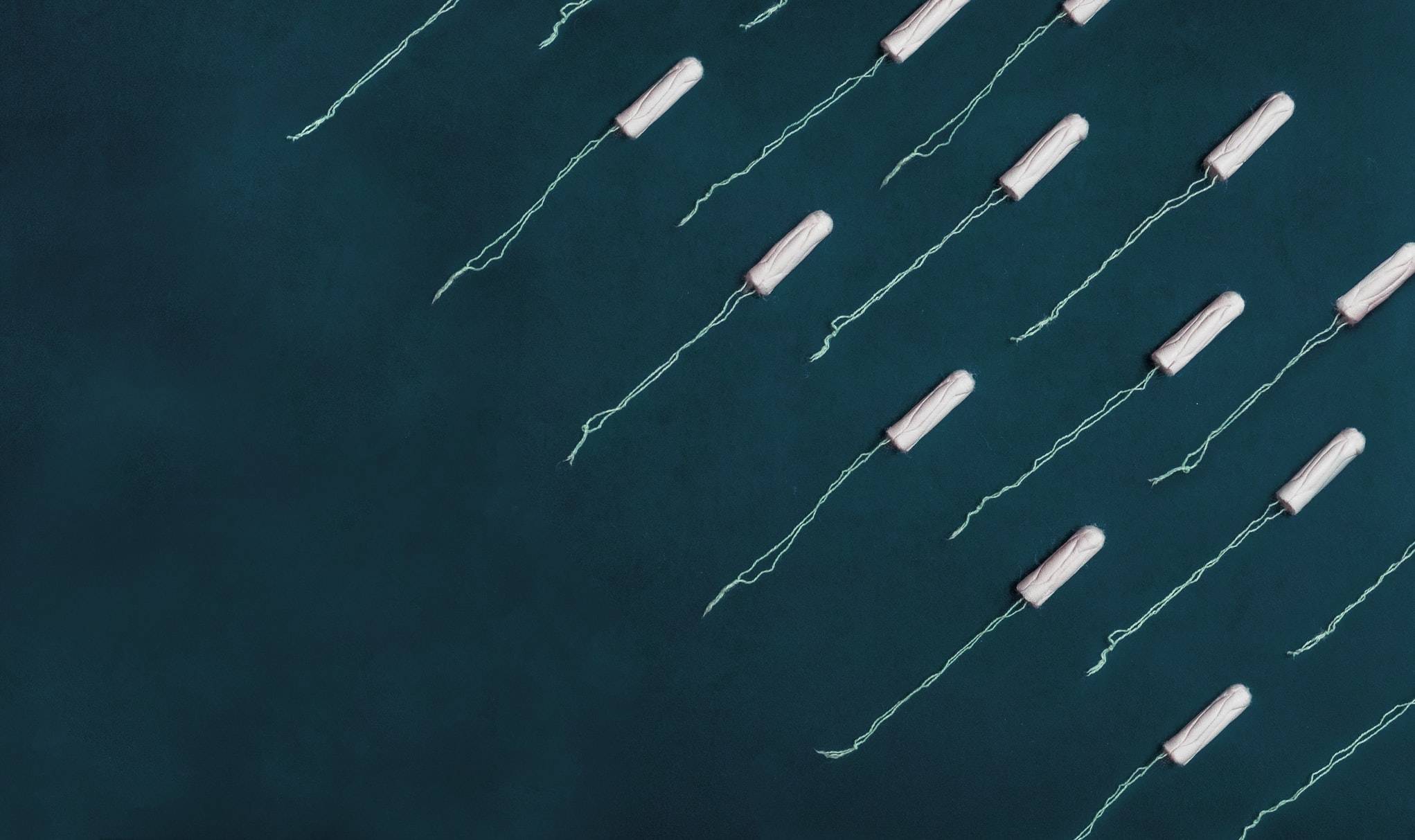 Artful Tampons Swimming together