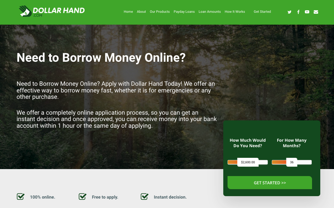 DollarHand launches to help with emergency shortfall of cash
