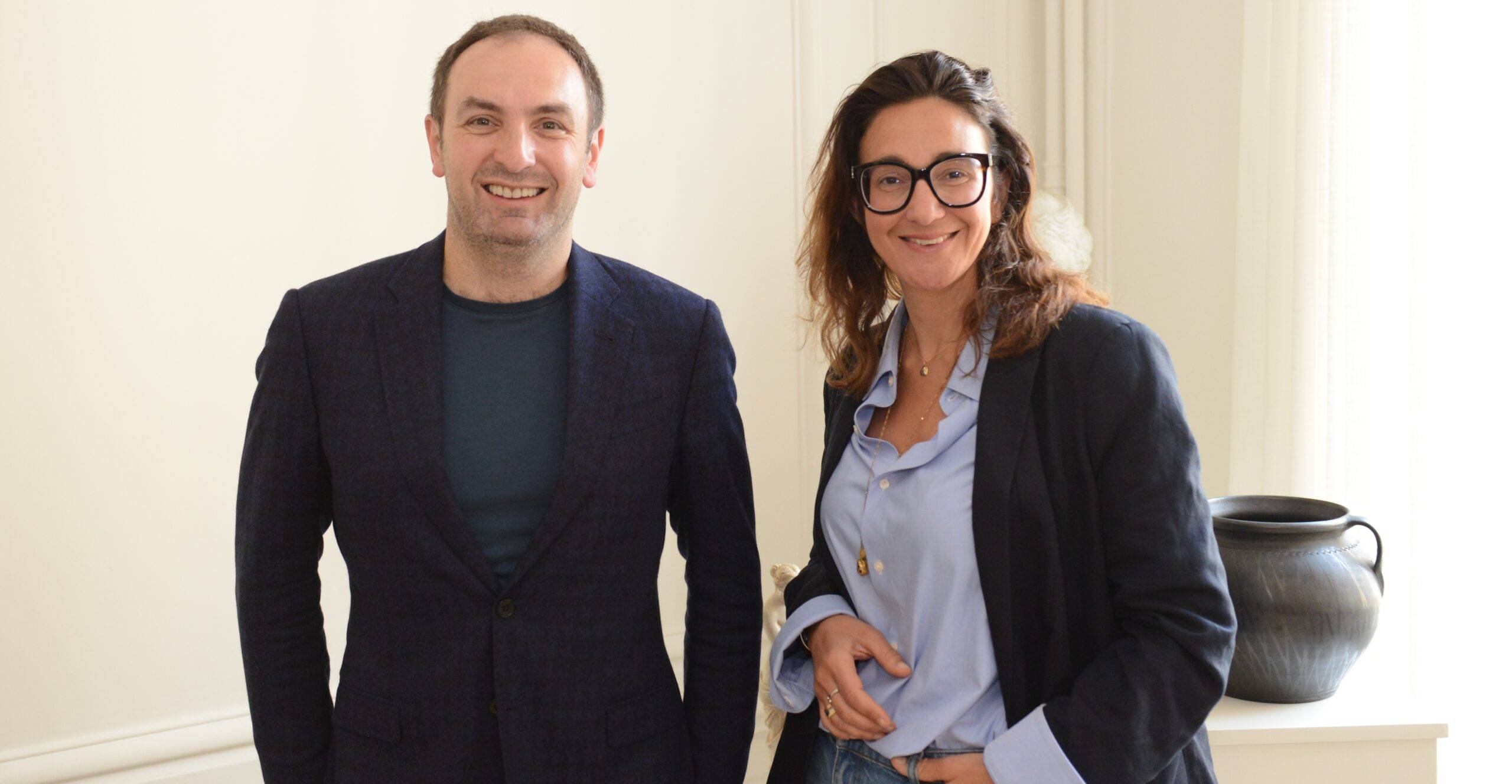 Dmitry Shevelenko, chief business officer chez Perplexity, et Carole Barkatz, directrice générale de Maddyness